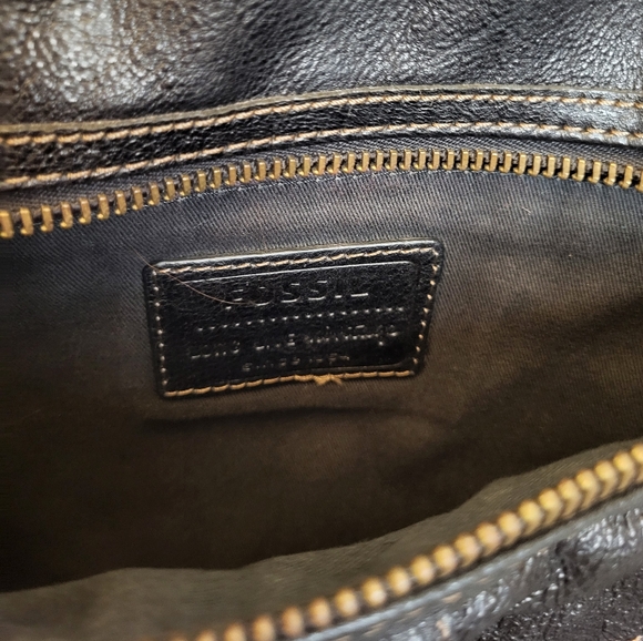 Fossil Sasha Black Leather Crossbody Bag - Picture 4 of 10